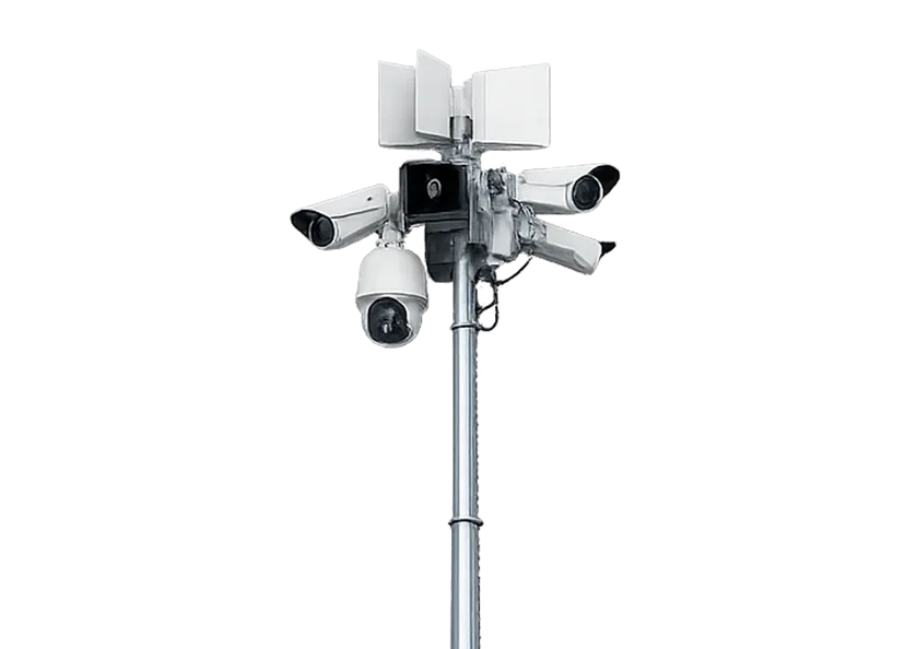 Mobiler Videoüberwachungsmast